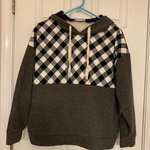 Buffalo plaid sweatshirt